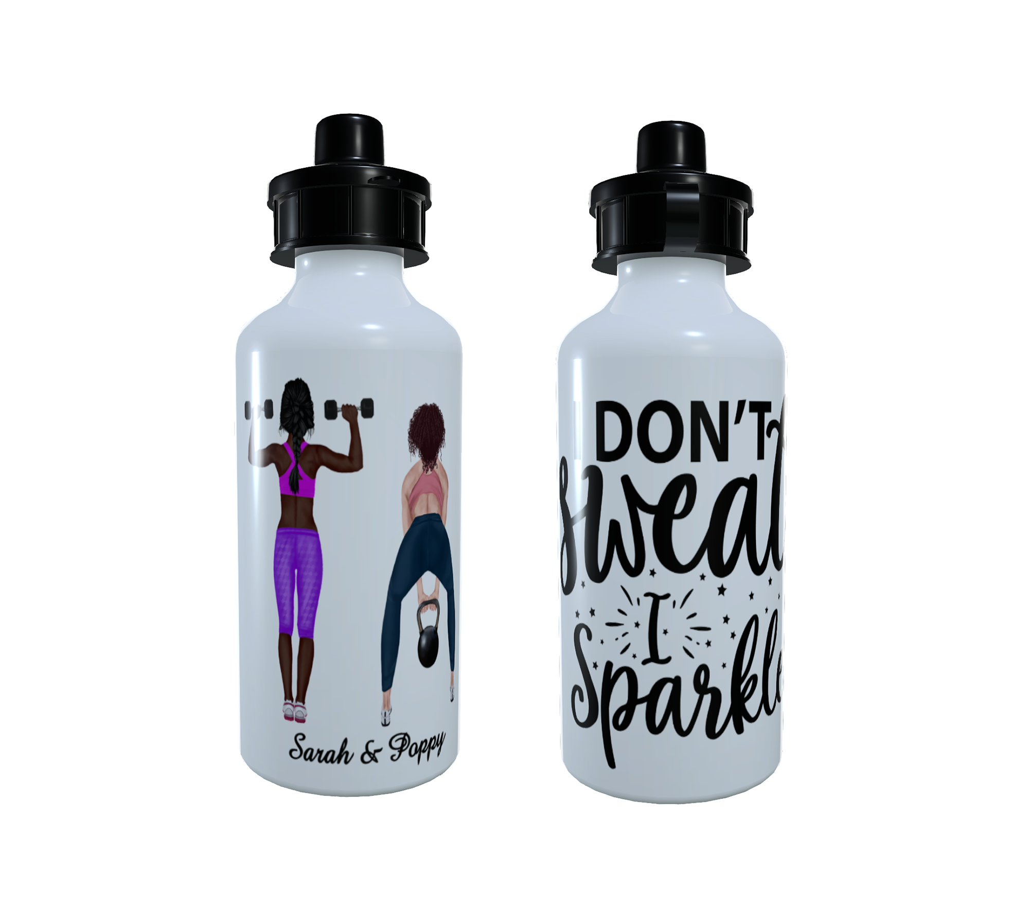 Gym Best Friends Water Bottle, Gift for friend, Work Out Buddy